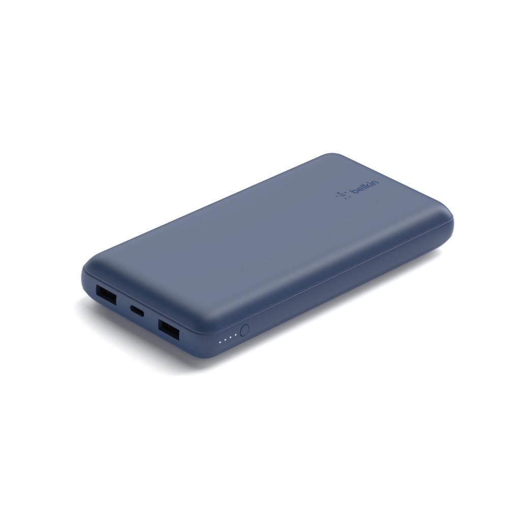 Повербанк Belkin 20000 мА/год літій-іонний 15 Вт 2хUSB-A/USB-C Блакитний (BPB012BTBL)
