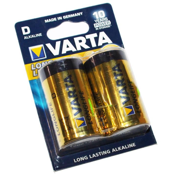 Батарейки Varta LongLife D/LR20 1,5V 2 шт. (04120101412)