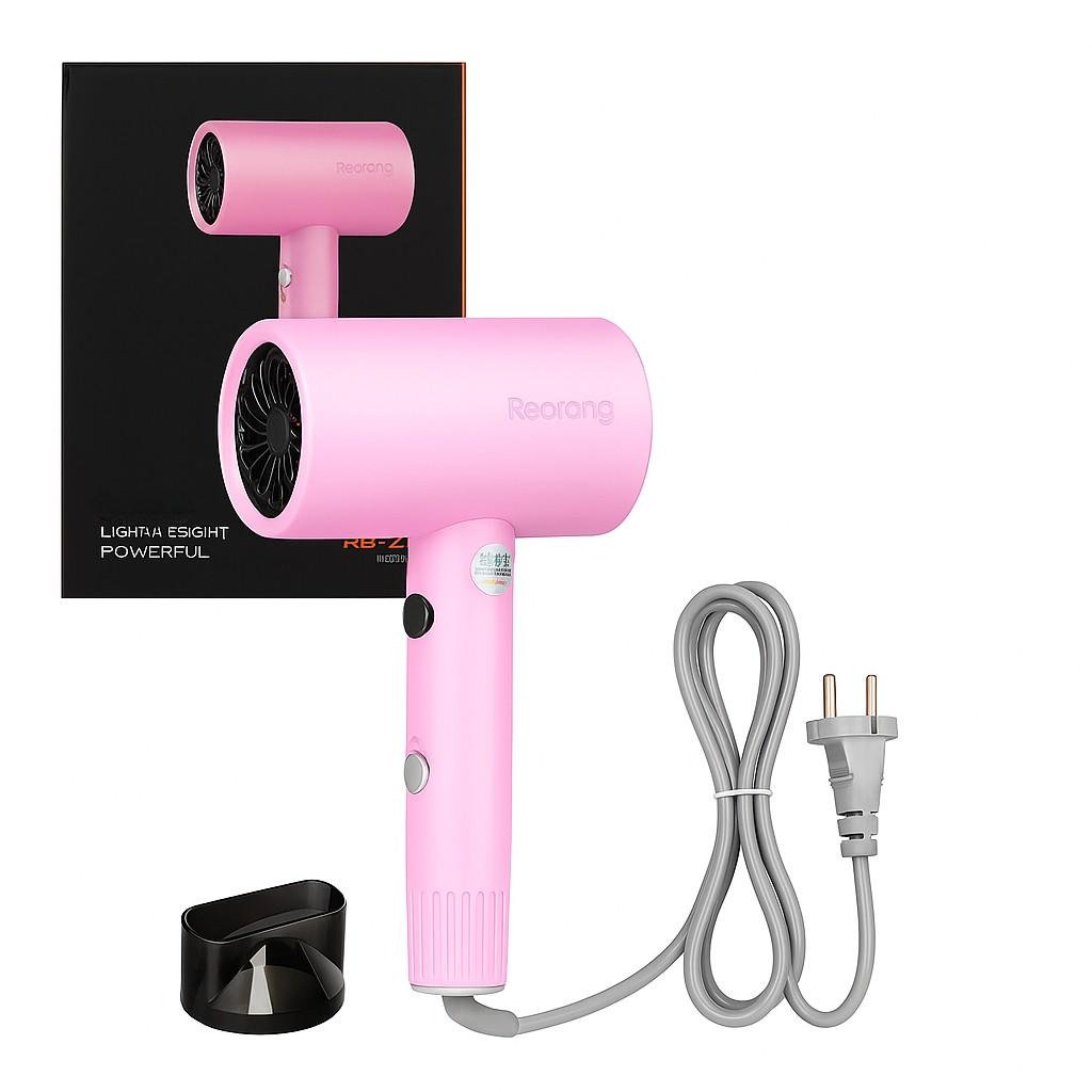 Фен Rainberg RB-2253 2000 Вт ионизация/насадка-концентратор Розовый (ML-05269)
