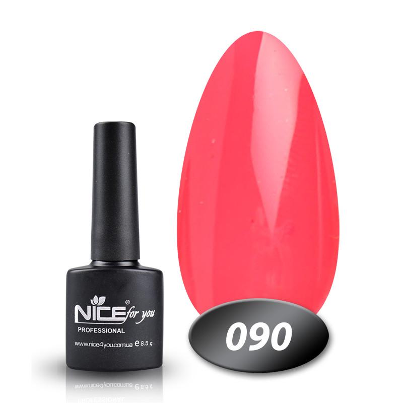 Гель-лак Nice for you Основна палітра 8,5 г № 090 Світло-червоний корал - фото 1 Гель-лак Nice for you Основна палітра 8,5 г № 090 Світло-червоний корал - фото 1