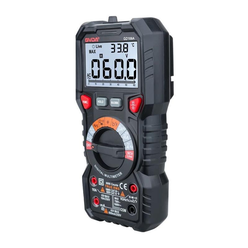 Мультиметр цифровий GVDA GD108A (ART-14881) - фото 2