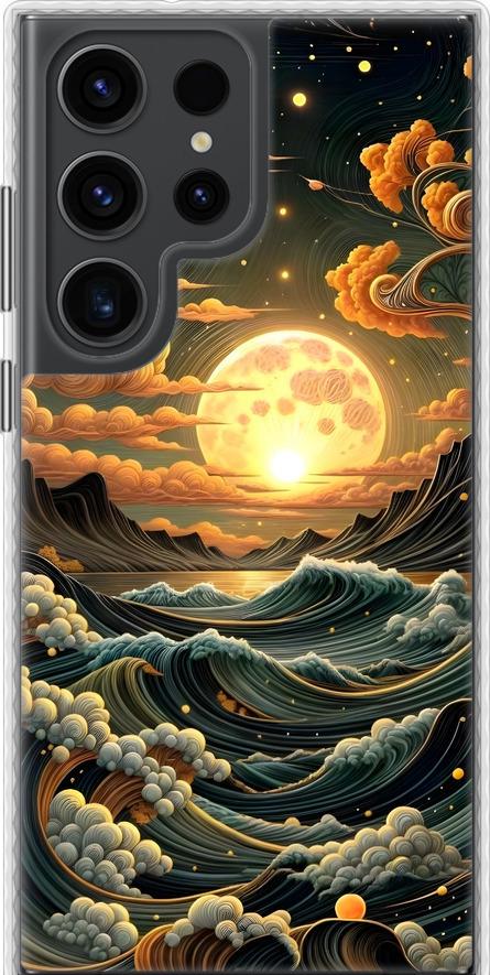 Чехол на Samsung Galaxy S23 Ultra Арт волны (6332pc-2906-42517)