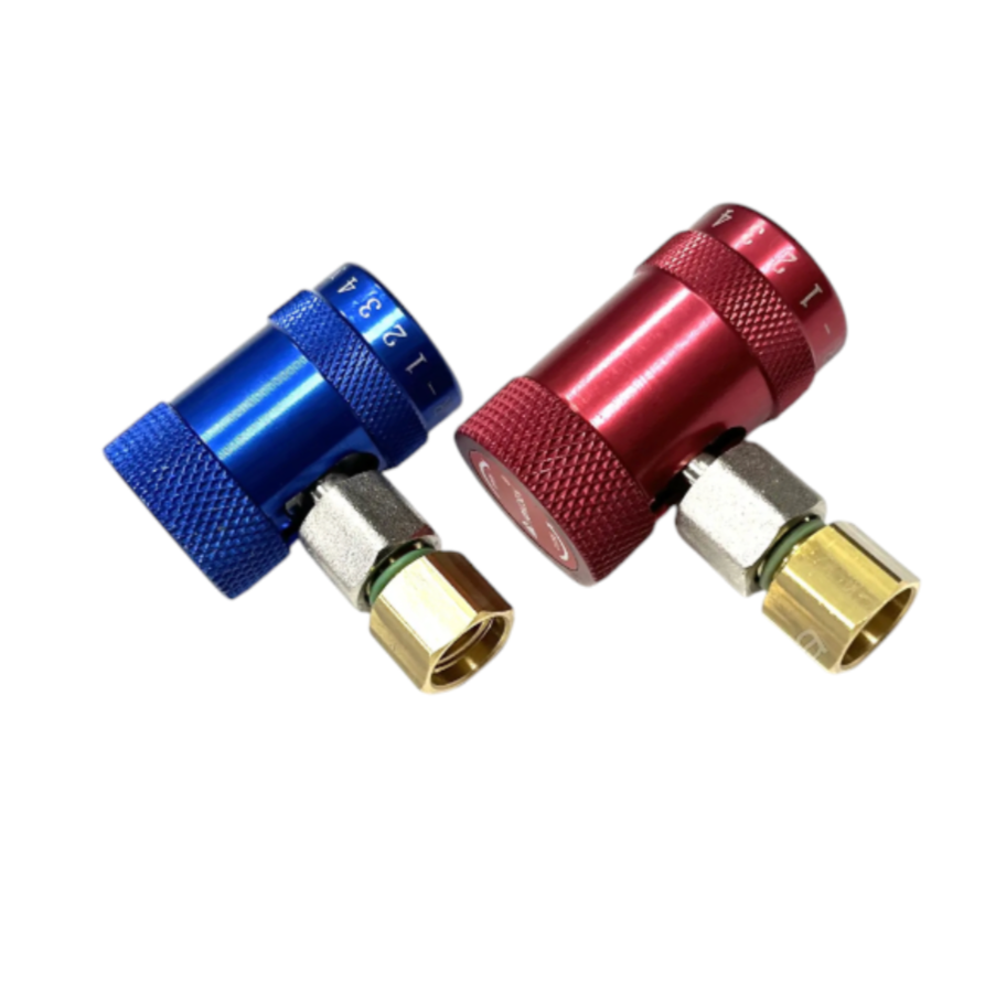 Заправочные муфты R1234yf Hongsen 2 шт. с переходниками на М14х1,5 R134a для автозаправочных станций (ИНГП_R1234yfHongsen_01) - фото 4