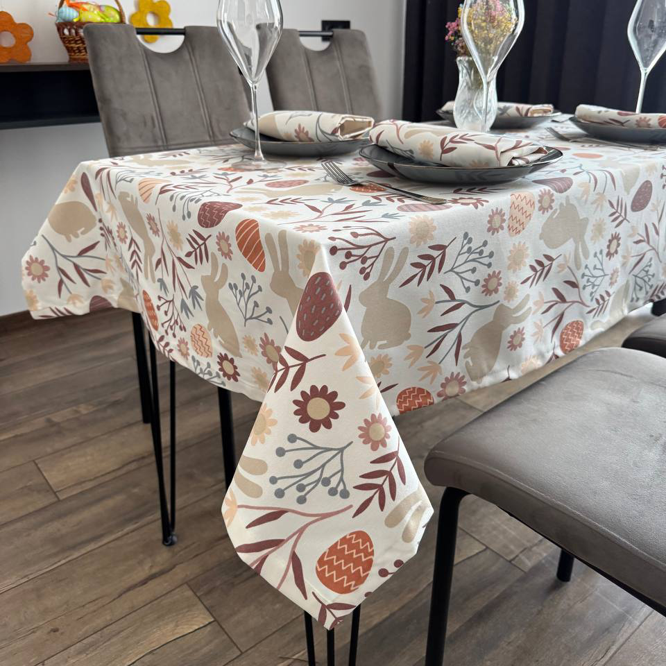 Скатертина Великодня водовідштовхувальна тефлонова прямокутна 100x170 см (300201-p1)
