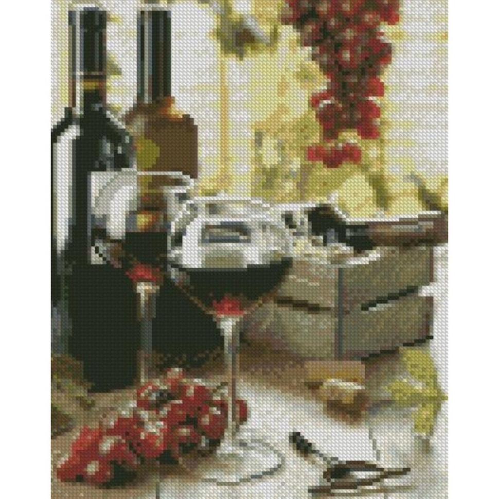 Алмазна мозаїка Strateg Вино у келихах HX446 30х40 см (RLT49864) Алмазна мозаїка Strateg Вино у келихах HX446 30х40 см (RLT49864)