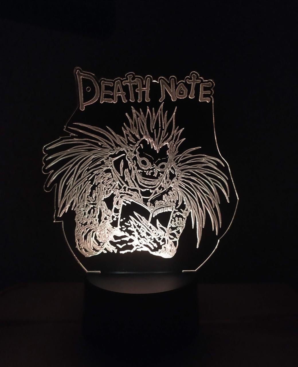 3D-ночник Death note несколько подсветок/на пульте (1697155163)
