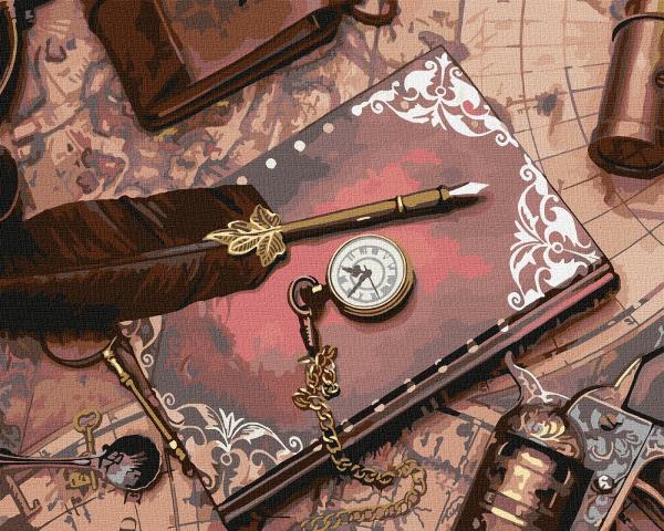 Картина по номерам Идейка Натюрморты В поиске приключений 40х50 см в термопакете (KHO5637)