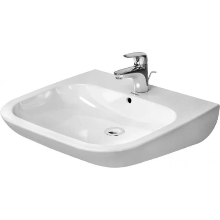 Раковина подвесная Duravit D-Code 600x555 прямоугольная, белая (23126000002) Раковина подвесная Duravit D-Code 600x555 прямоугольная, белая (23126000002)