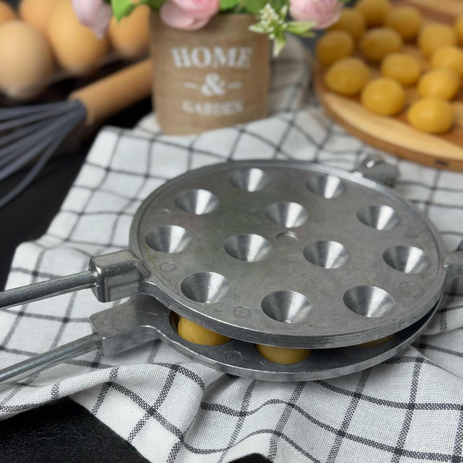 Форма для выпекания орешков ХЕАЗ на 12 половинок орехов со съемными ручками (87441) - фото 16 Форма для выпекания орешков ХЕАЗ на 12 половинок орехов со съемными ручками (87441) - фото 16