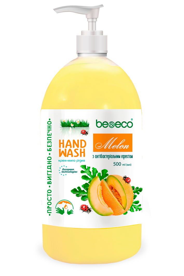 Крем-мыло с антибактериальным эффектом Be&Eco Диня 500 мл Крем-мыло с антибактериальным эффектом Be&Eco Диня 500 мл