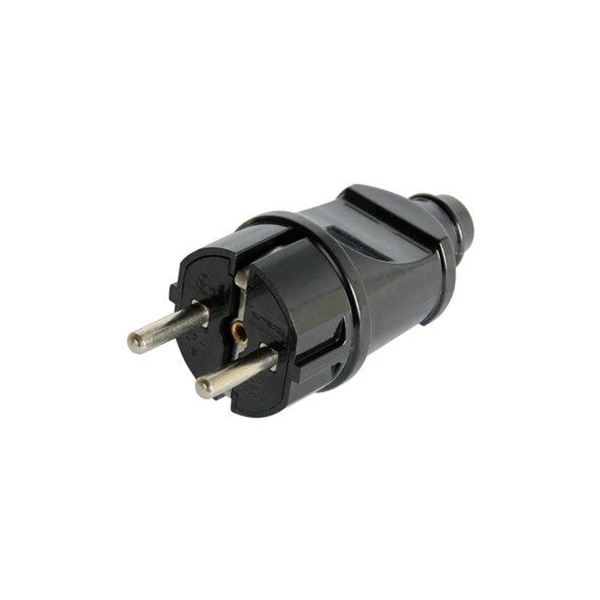 Вилка бытовая E.NEXT e.plug.straight.004.16 с заземлением 16А (s9100003)