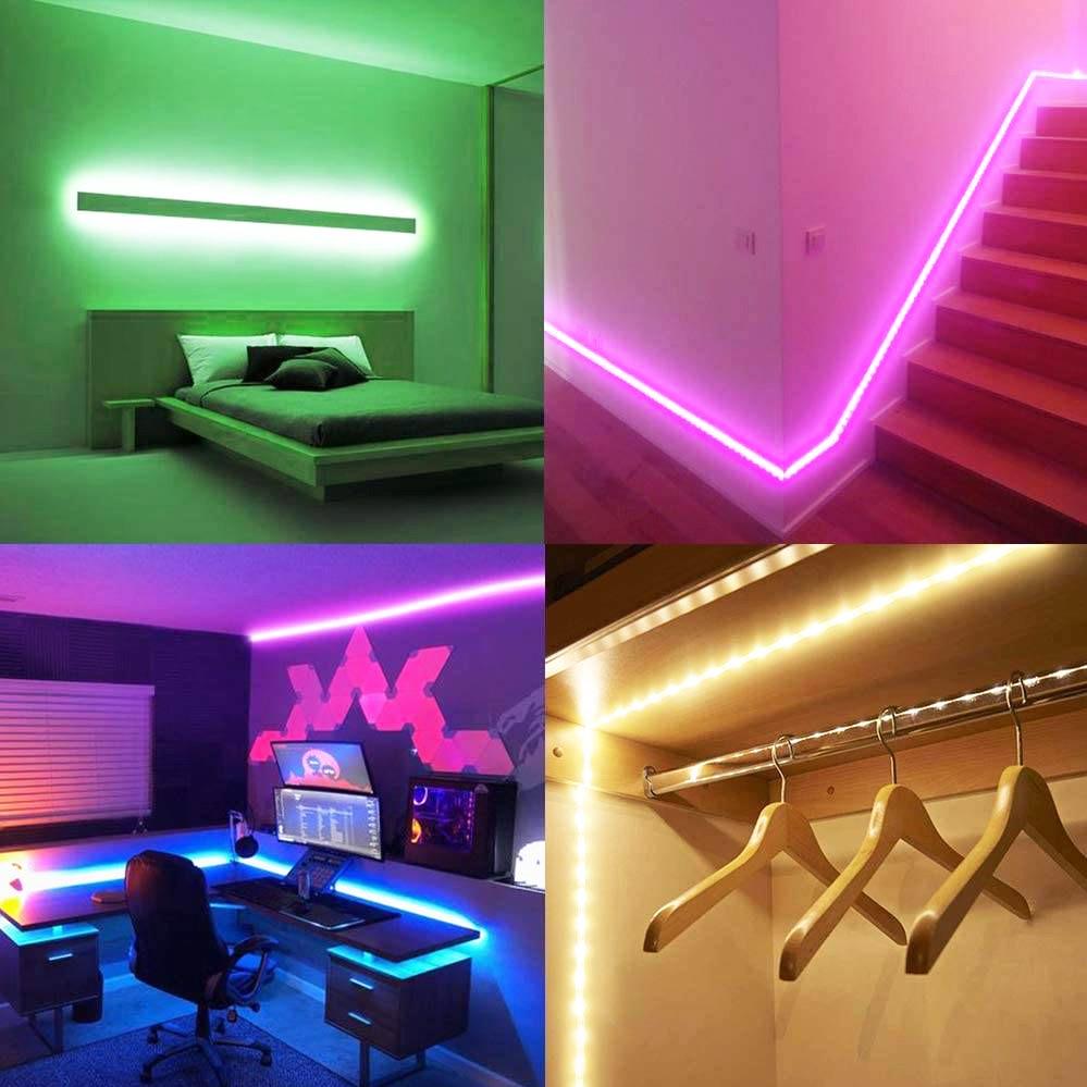 Світлодіодна стрічка SMD 5050 RGB з пультом керування 12V 220V 5 м (3034) - фото 5 Світлодіодна стрічка SMD 5050 RGB з пультом керування 12V 220V 5 м (3034) - фото 5