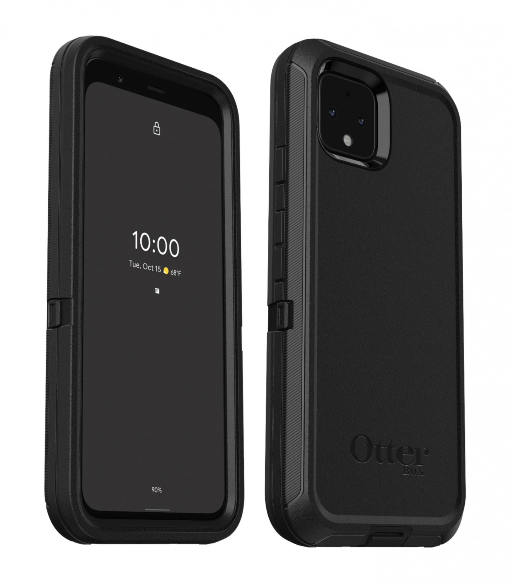 Чехол противоударный с клипсой OtterBox Defender для Google Pixel 4 XL (6.3") Black - фото 4