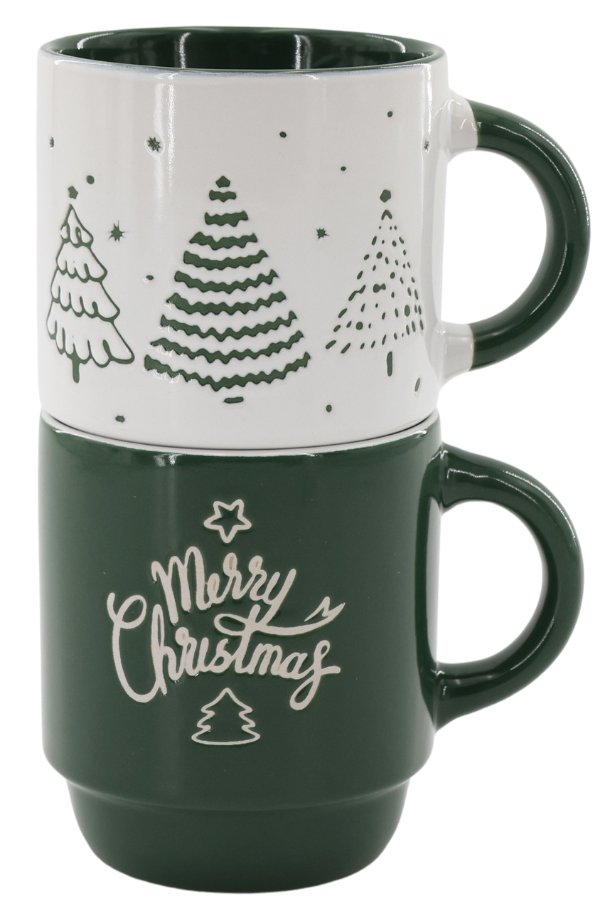 Набор чашек Limited Edition NY Warmly 2 шт. 320 мл Green (TRSC-BH5019-M01)