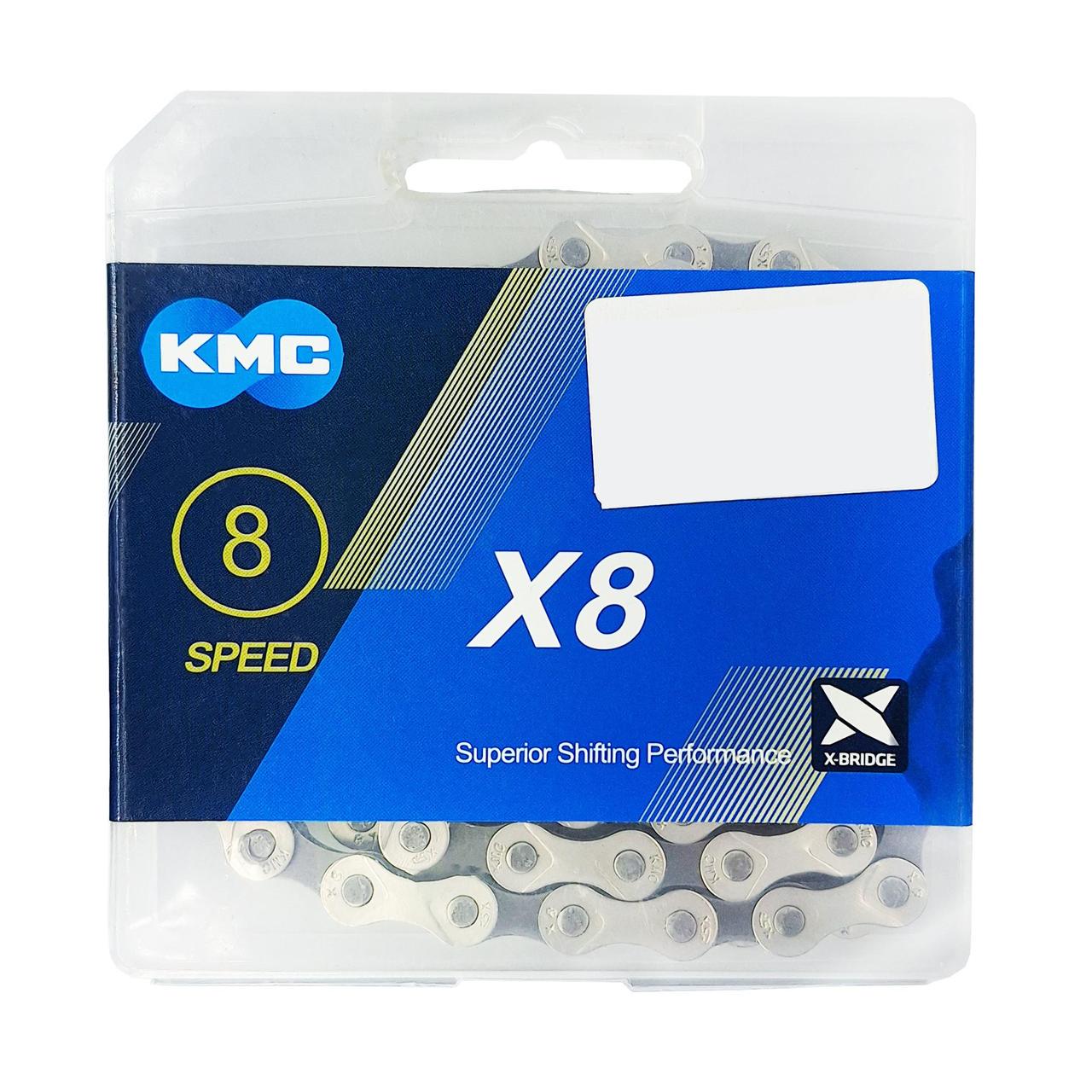 Цепь велосипедная КМС X8 1/2x3/32" 116L 8Sp с замком (G0000428)