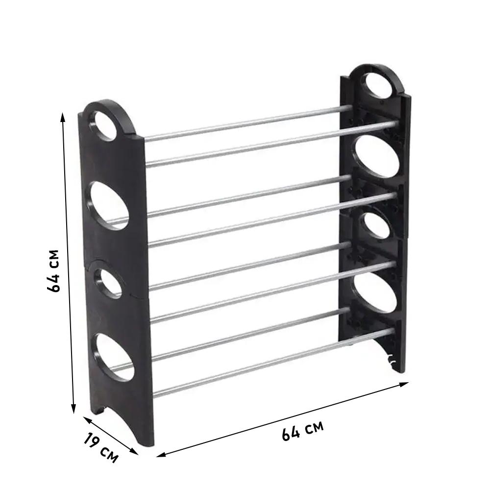 Стійка для взуття Shoe Rack SR-01 4 полички розбірна (SS-32) - фото 2