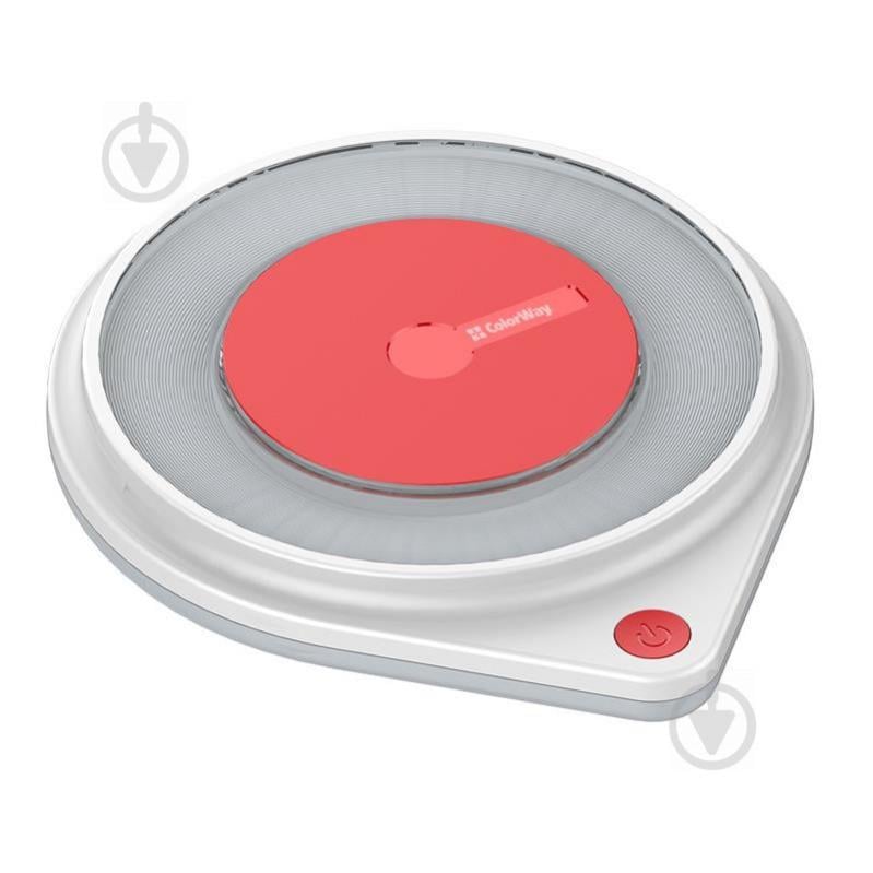 Беспроводное зарядное устройство ColorWay Qi Fast Charger (10W)+LED Bedside Lamp White (CW-CHW20Q-WT)