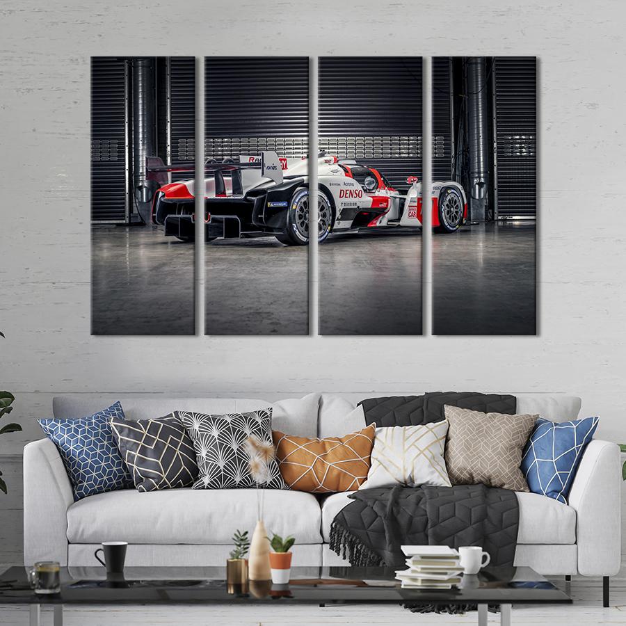 Картина на холсте Быстрый болид Toyota GR010 Hybrid 89x53 см (1277-41)