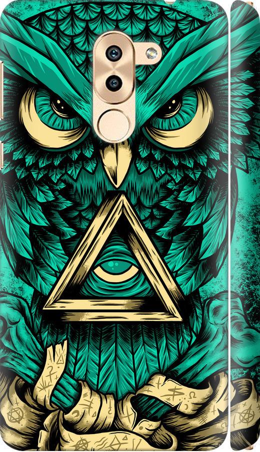 Чехол на Huawei Honor 6X Сова Арт-тату (3971m-460-42517)