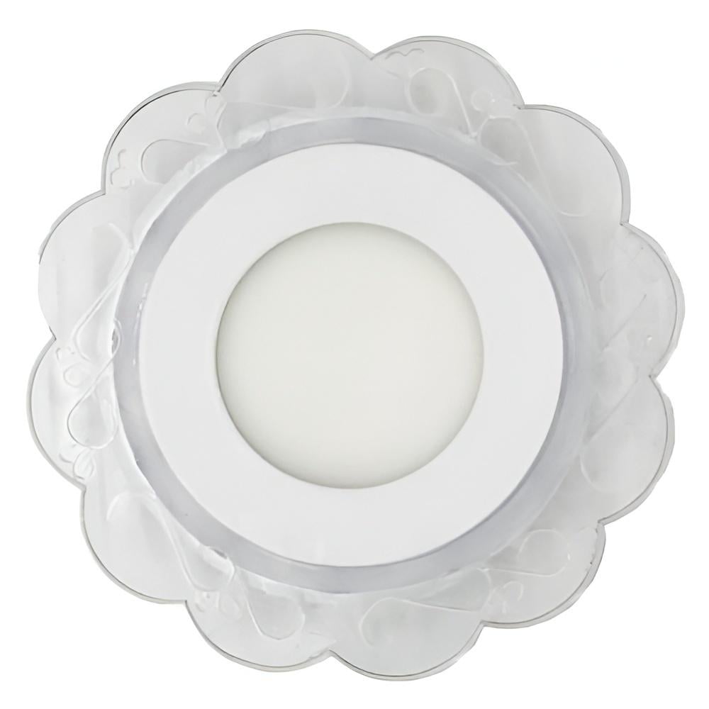 Панель LED Lemanso Ромашка 3W+3W 320Lm 4500K с розовой подсветкой (LM909)