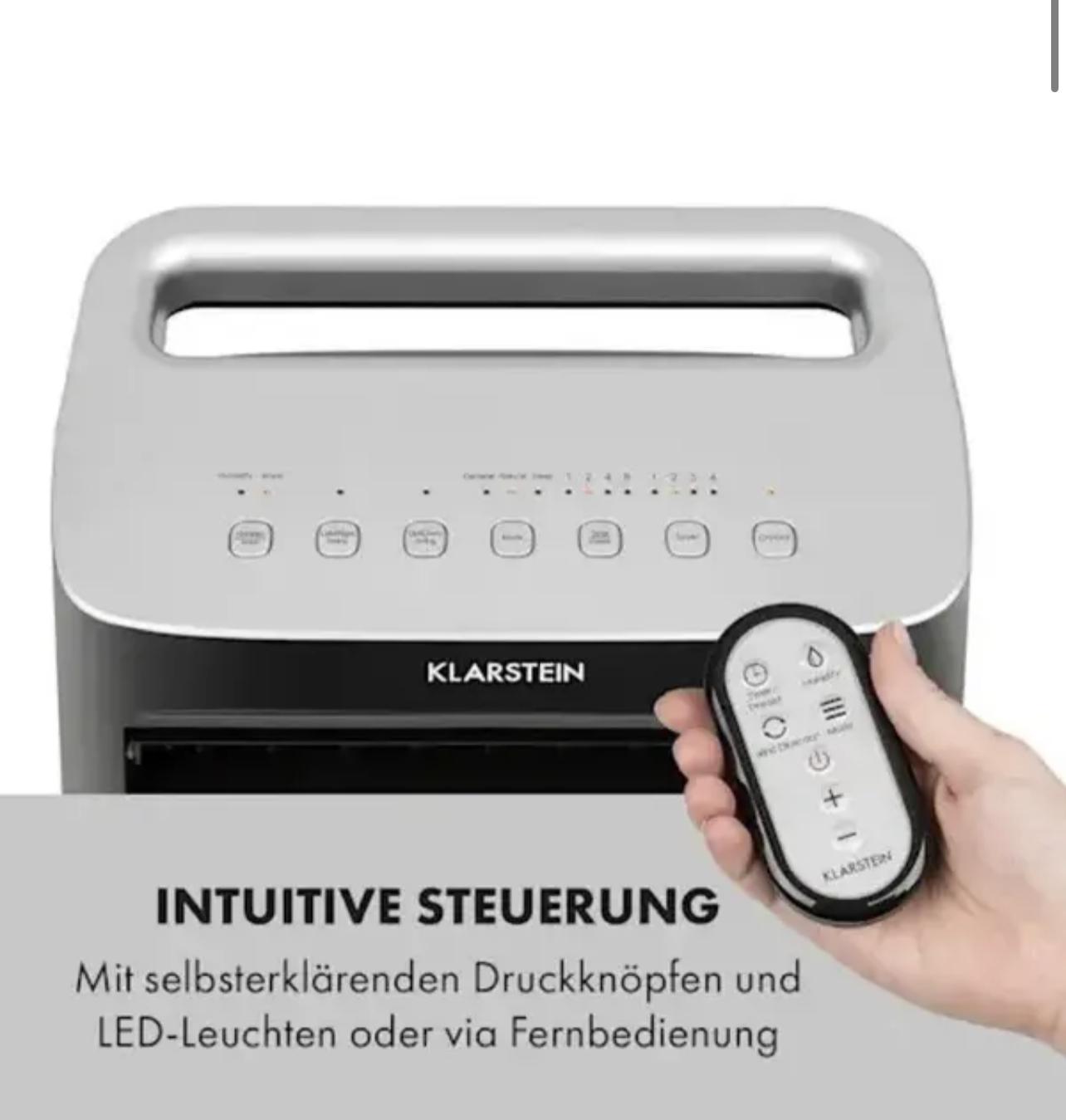 Охолоджувач-вентилятор Klarstein Coldplayer 4в1 384м3/год 68Вт - фото 5 Охолоджувач-вентилятор Klarstein Coldplayer 4в1 384м3/год 68Вт - фото 5