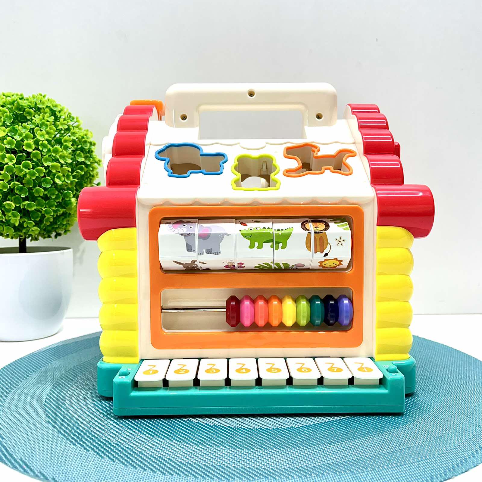 Cортер Hola Развивающий теремок музыка/свет/звуки животных (9196) - фото 12