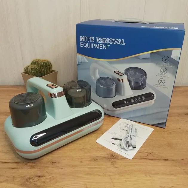 Очиститель беспроводной от клещей с ультрафиолетовой стерилизацией и HEPA фильтром трехскоростной Зеленый (VEN-1176W/3)