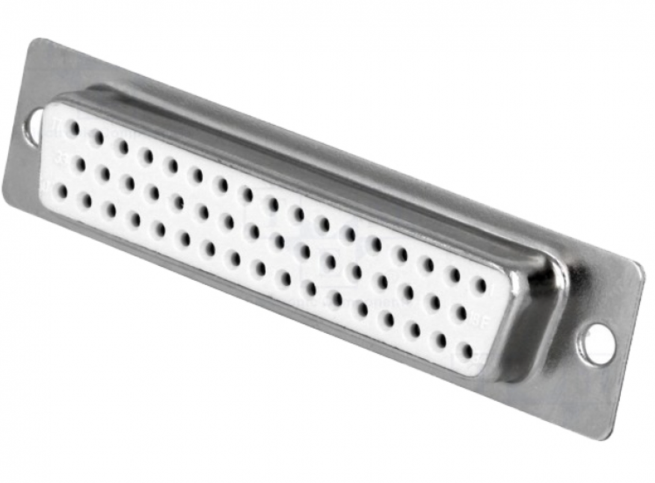 Разъем New Tide DB-50F D-SUB гнездо 50-контактное под пайку трехрядное (000007475) - фото 4 Разъем New Tide DB-50F D-SUB гнездо 50-контактное под пайку трехрядное (000007475) - фото 4