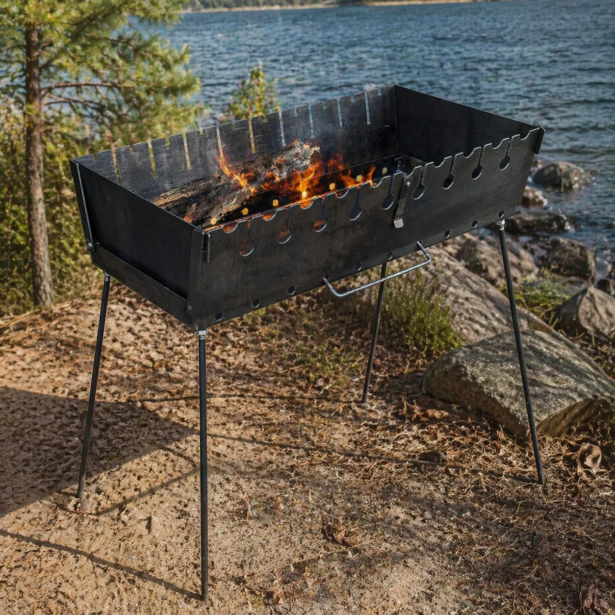 Мангал-валіза Jooki Пегас на 10 шампурів 3 мм