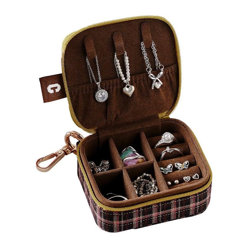 Шкатулка Casegrace SP-01282 для украшений и ювелирных изделий портативная на молнии 9,5х84 см