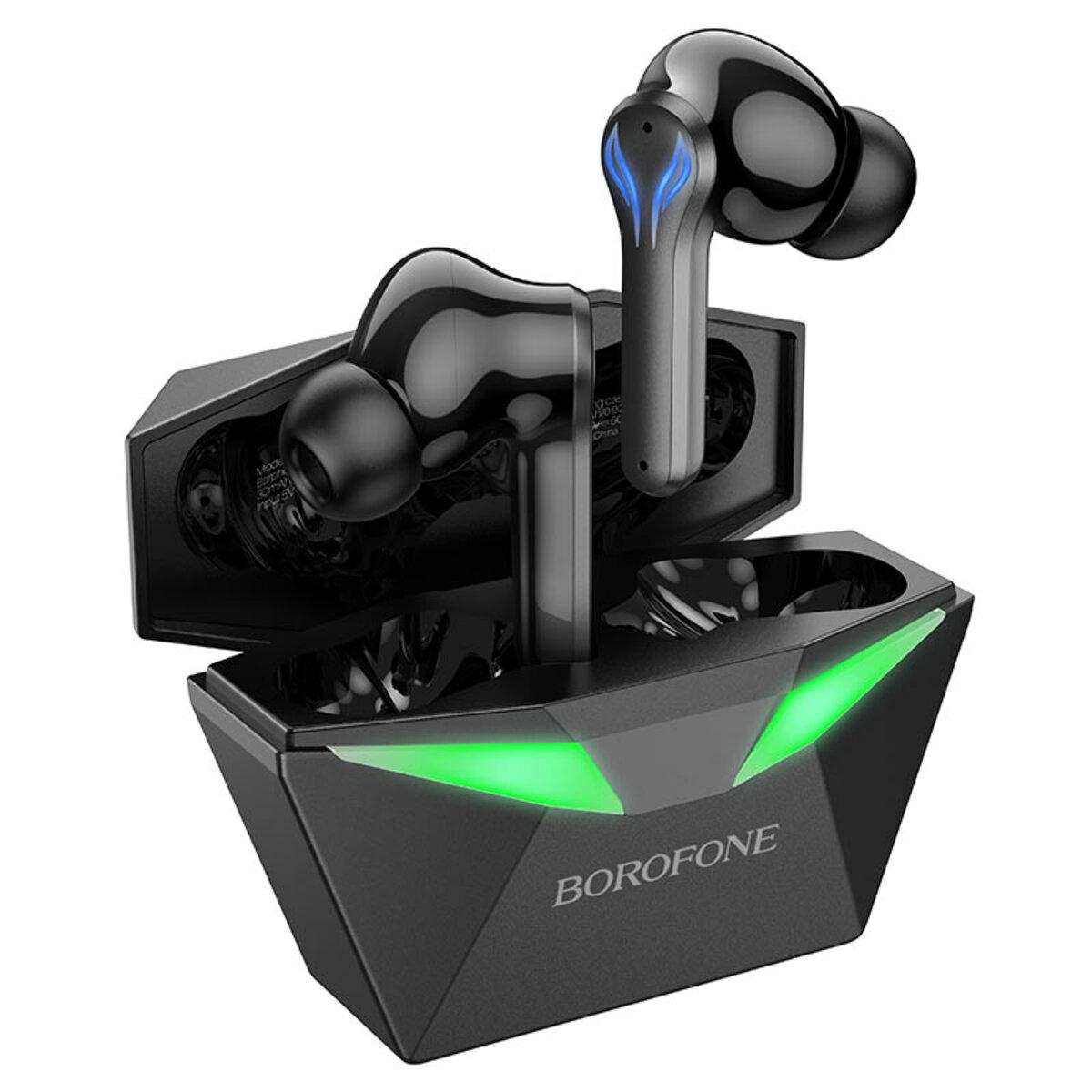 Навушники бездротові Borofone BW24 Magic waves true wireless Bluetooth 5.3 250 mAh Black (602046)