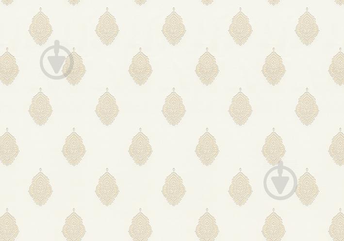 Обои Lanita виниловые на флизелиновой основе Империал узор VIP 2-0460 бело-серебр.-золотистый (1,06х10,05м.)