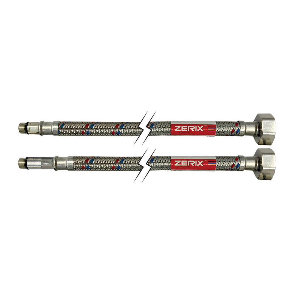 Шланги для смесителя гибкие Zerix гайка 1/2''-штуцер M10 50 см 2 шт. (ZX1573)
