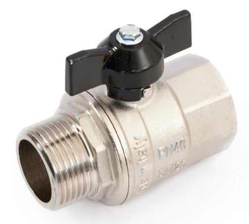 Кран кульовий повнопрохідний General Fittings 7100.M2 ВЗ 3/4" PN40 латунь Кран кульовий повнопрохідний General Fittings 7100.M2 ВЗ 3/4" PN40 латунь