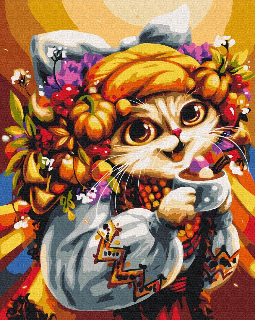 Картина по номерам Brushme Сентябрьская кошка Марианна Пащук BS53823 (3036837653)