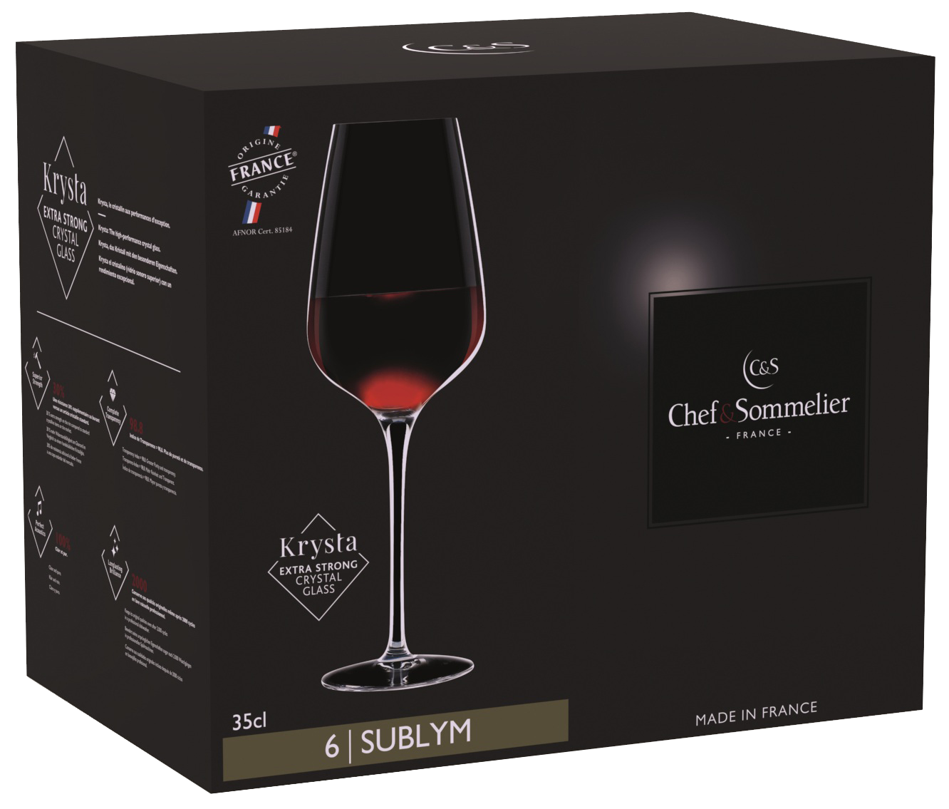 Набір келихів Chef&Sommelier SUBLYM 6 шт. 350 мл (UG-L2761/1) - фото 6