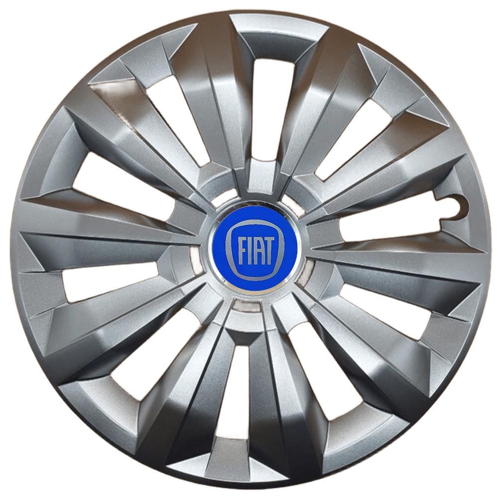 Колпаки SJS с логотипом Fiat 434 R16 4 шт. Серебряный (31011106)