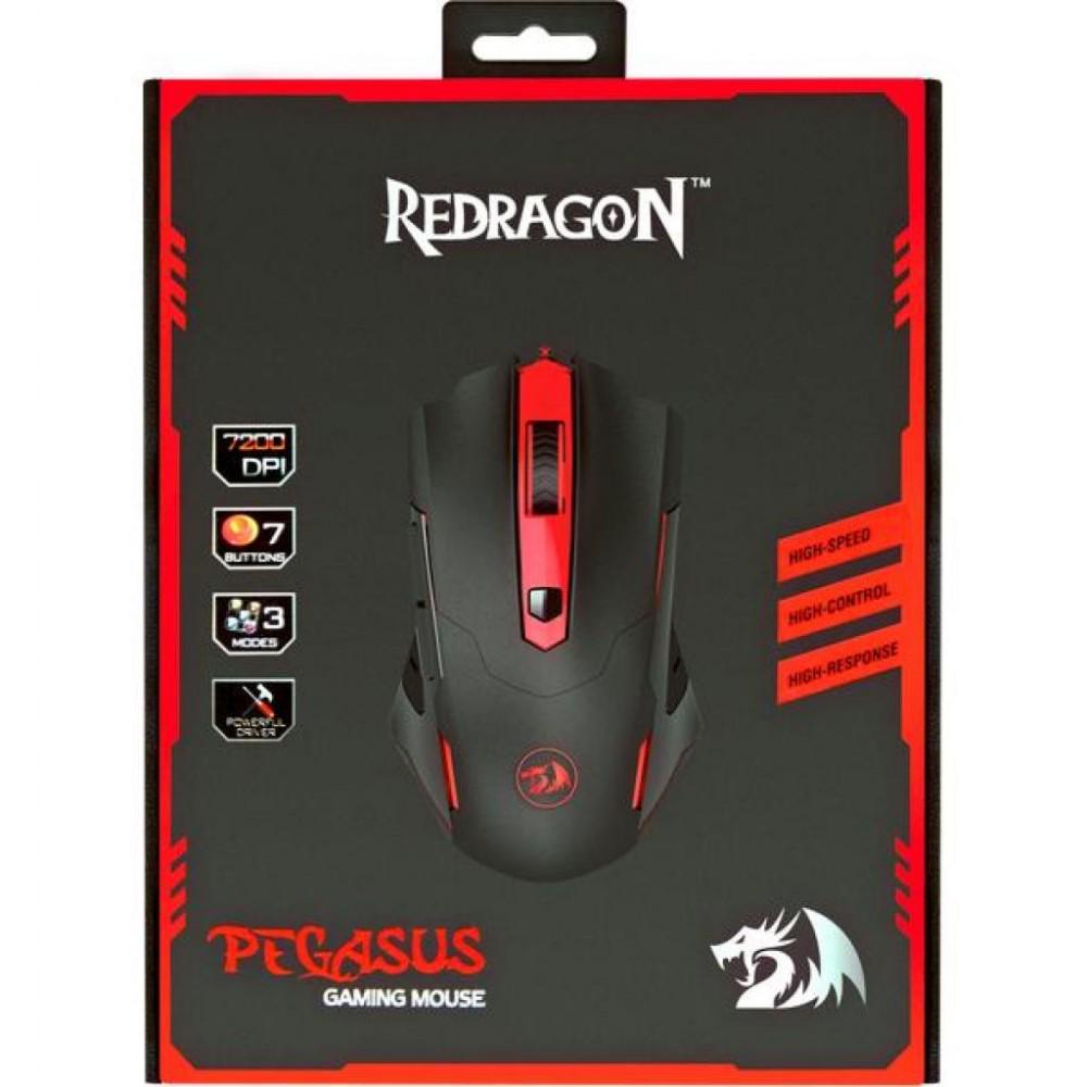 Мышь игровая проводная RedragoN Pegasus M7,5 RGB 7200dpi 7 кнопок Черный - фото 6