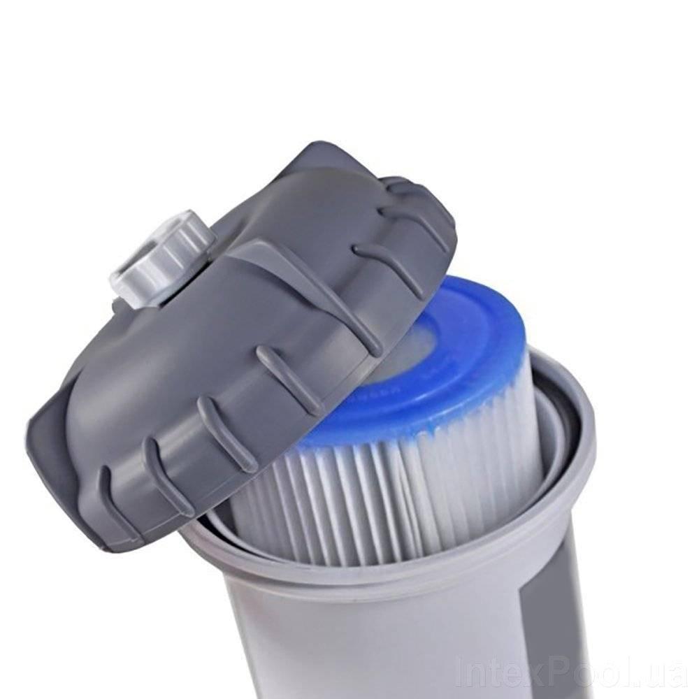 Фильтр-насос картриджный для бассейна Intex 28604 тип А 2 006 л/час Серый (132-9-28604) - фото 2