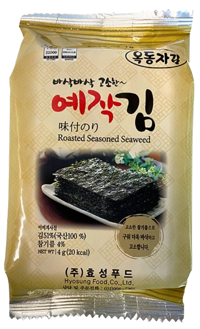 Чипси норі Hyosung Food Co Ye-Jak класичні 4 г (2257095310)