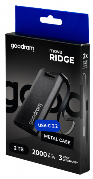 Накопитель SSD Goodram Move Ridge Black 2TB Type C (SSDR-GMRE-02T-K0) - фото 3