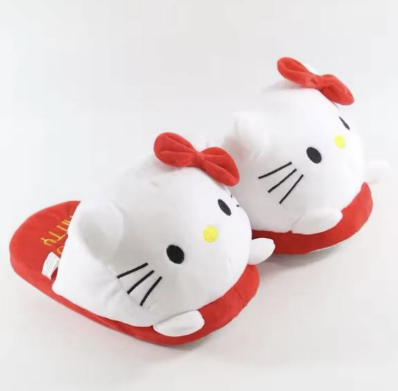 Тапочки домашні плюшеві для кігурумі Hello Kitty (721383532) - фото 2