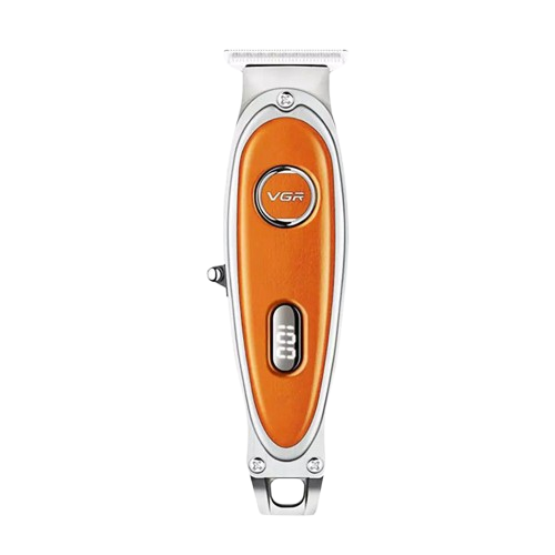 Тример для волосся VGR V-263 4 насадки акумуляторний LED екран Помаранчевий (623592)