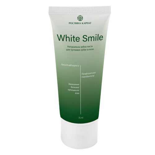 Зубная паста White Smile Рослина Карпат 75 мл Зубная паста White Smile Рослина Карпат 75 мл