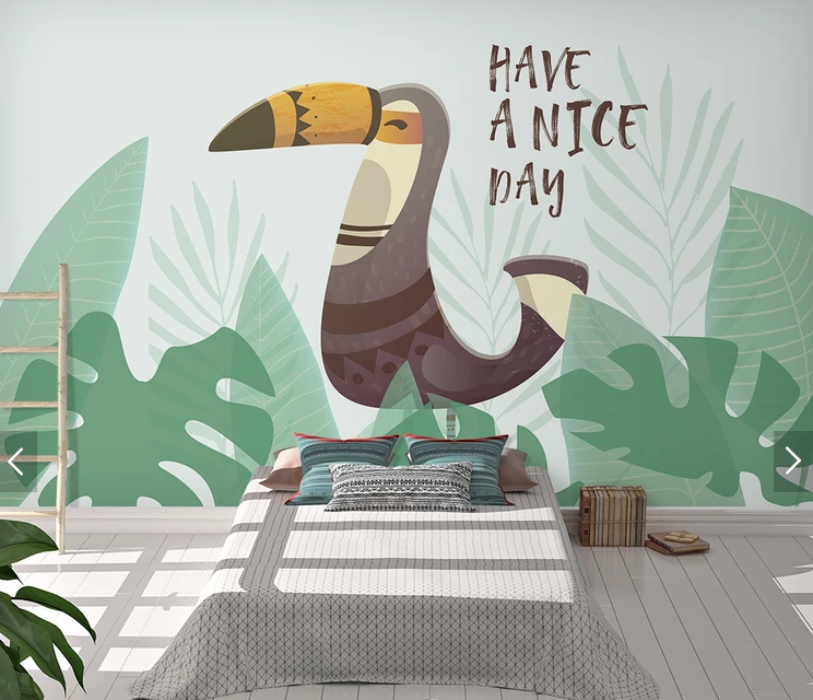 Фотошпалери в дитячу кімнату Птах тукан