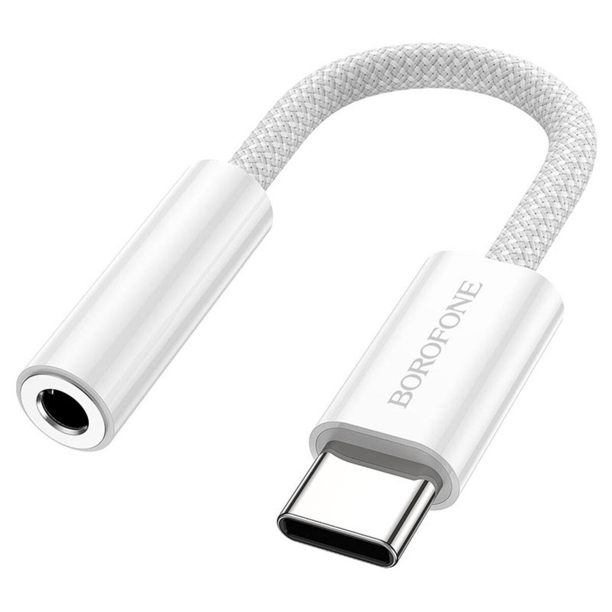 Адаптер Borofone BV15 Type-C to 3,5 мм Silver (25816244) Адаптер Borofone BV15 Type-C to 3,5 мм Silver (25816244)