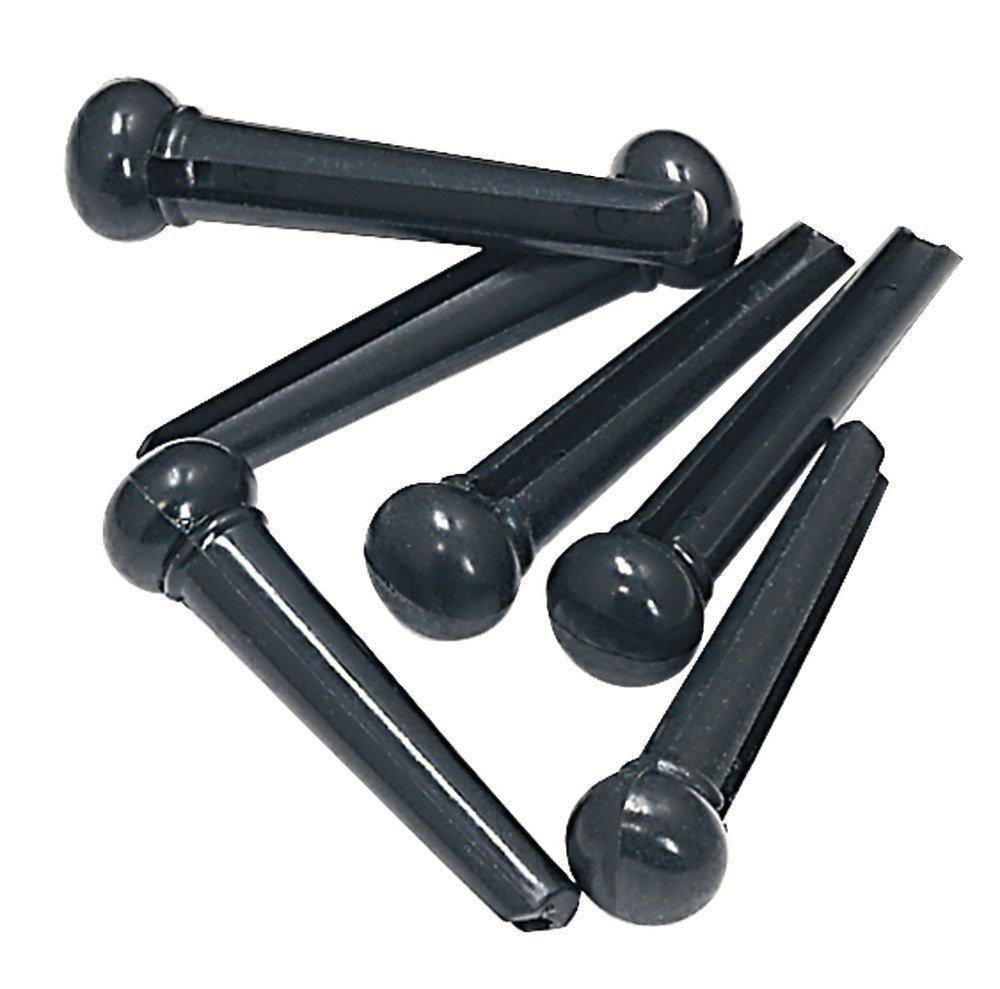 Шпильки для струнодержателя акустической гитары GEWA Bridge plug Black 6 шт. (G-555001)