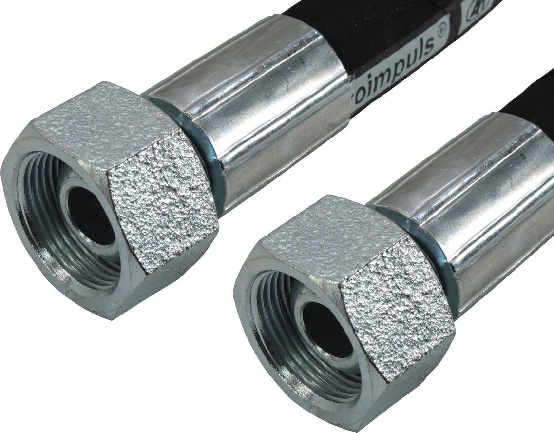 Шланг гидравлический высокого давления Agroimpuls 41 2SN Еврообжим усиленный L-1,4 м М33х2,0 Н.36.87 2SN Ду 20 WP 215 BP