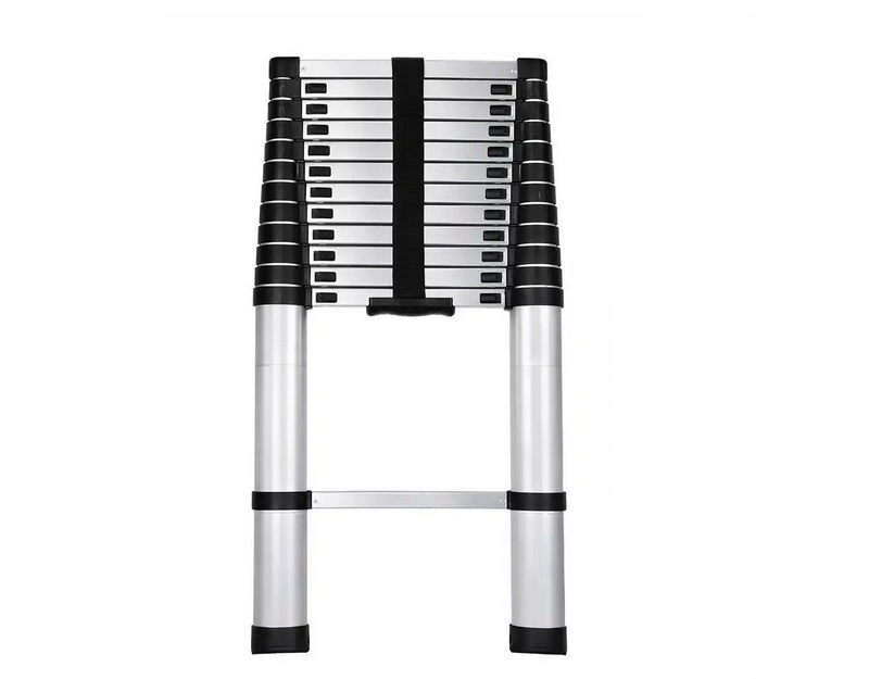 Лестница строительная телескопическая алюминиевая нагрузка до 150 кг 2,6 м