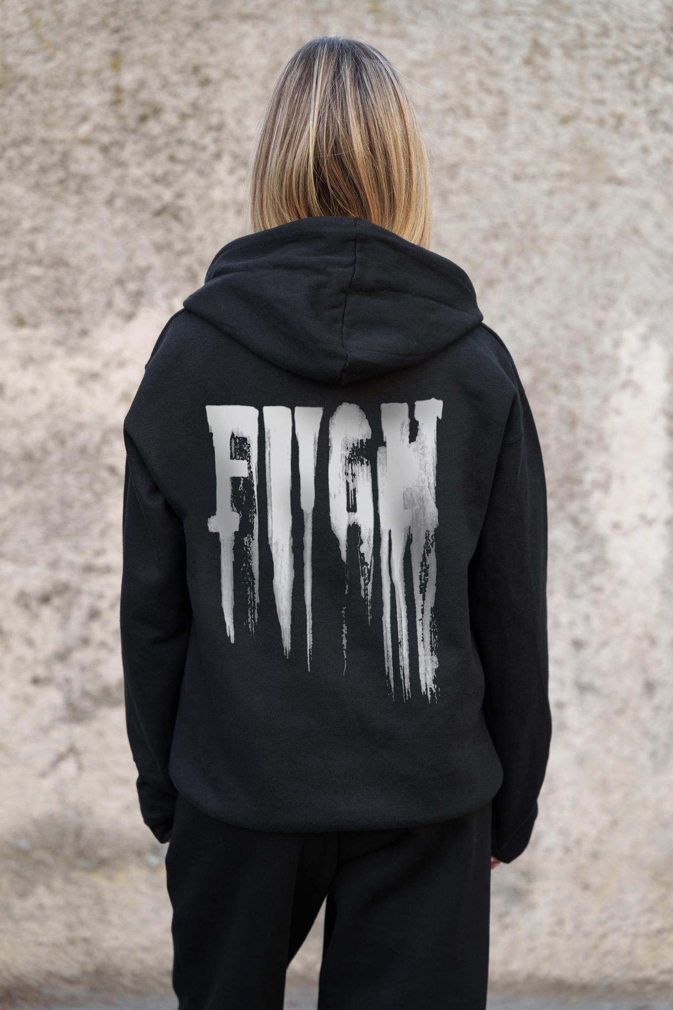 Худи-зип с принтом Without Fight  Kane L/XL Black (L/XL8055814) - фото 10